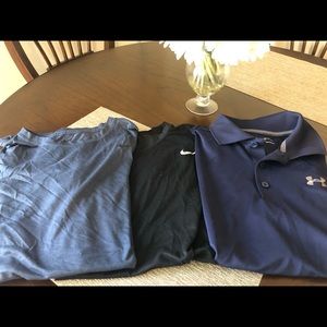 Set of 3 men’s small dry fit shirts